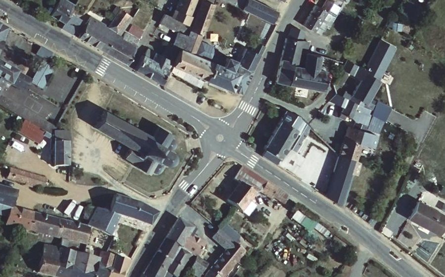 Vue aérienne du Mini-giratoire n°1423997483