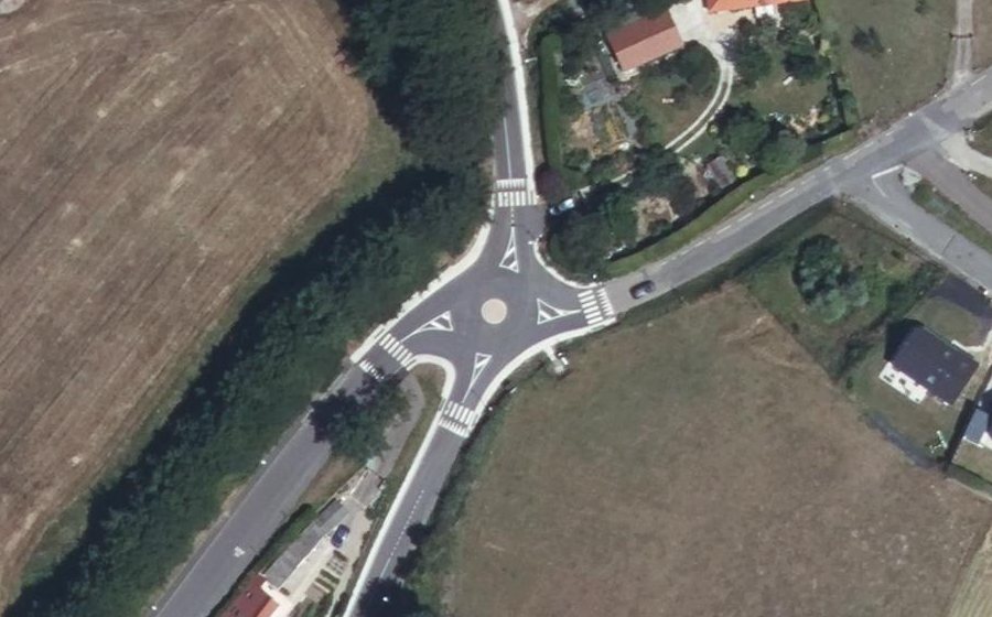 Vue aérienne du Mini-giratoire n°1432665388