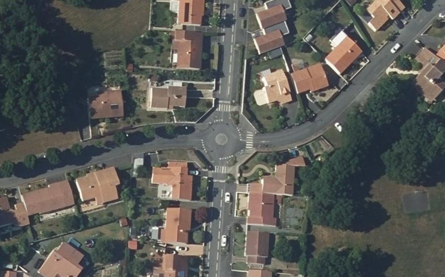 Vue aérienne du Mini-giratoire n°1435487589