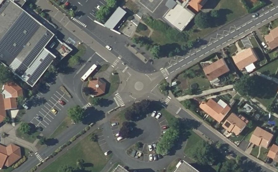 Vue aérienne du Mini-giratoire n°1435487710