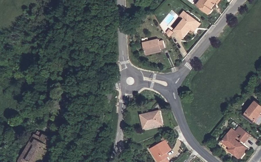 Vue aérienne du Mini-giratoire n°1436454509