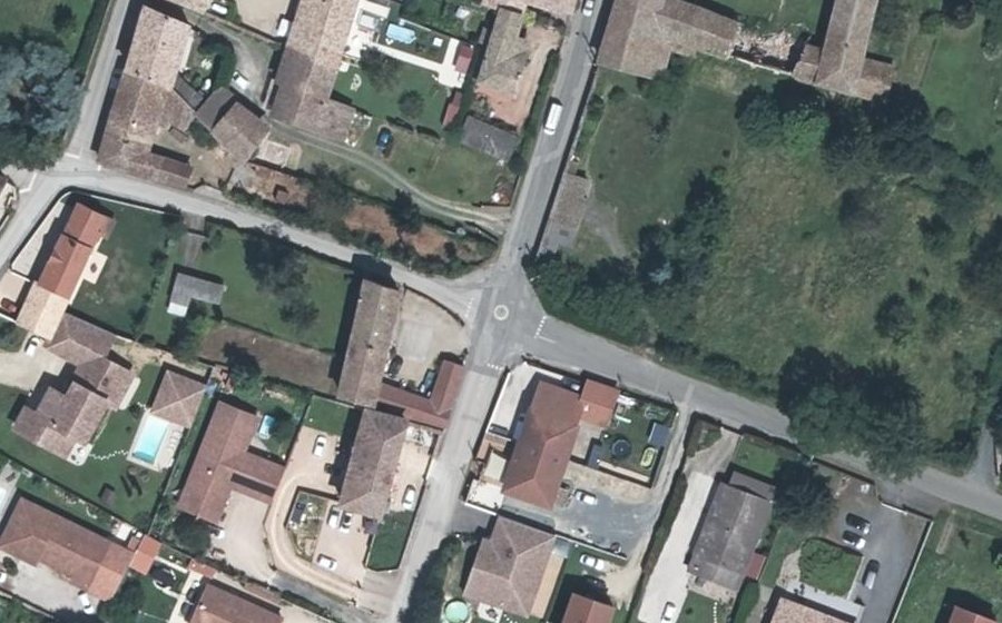 Vue aérienne du Mini-giratoire n°1438348436