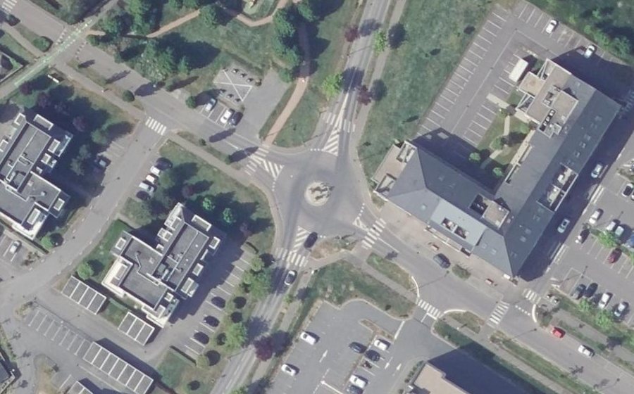 Vue aérienne du Mini-giratoire n°1438633582
