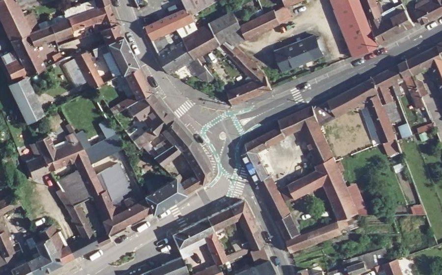 Vue aérienne du Mini-giratoire n°1440841404