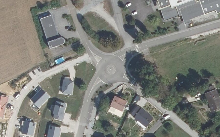Vue aérienne du Mini-giratoire n°1449541194
