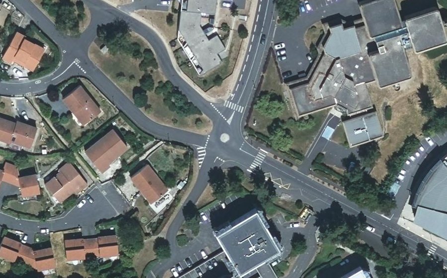 Vue aérienne du Mini-giratoire n°1451722307