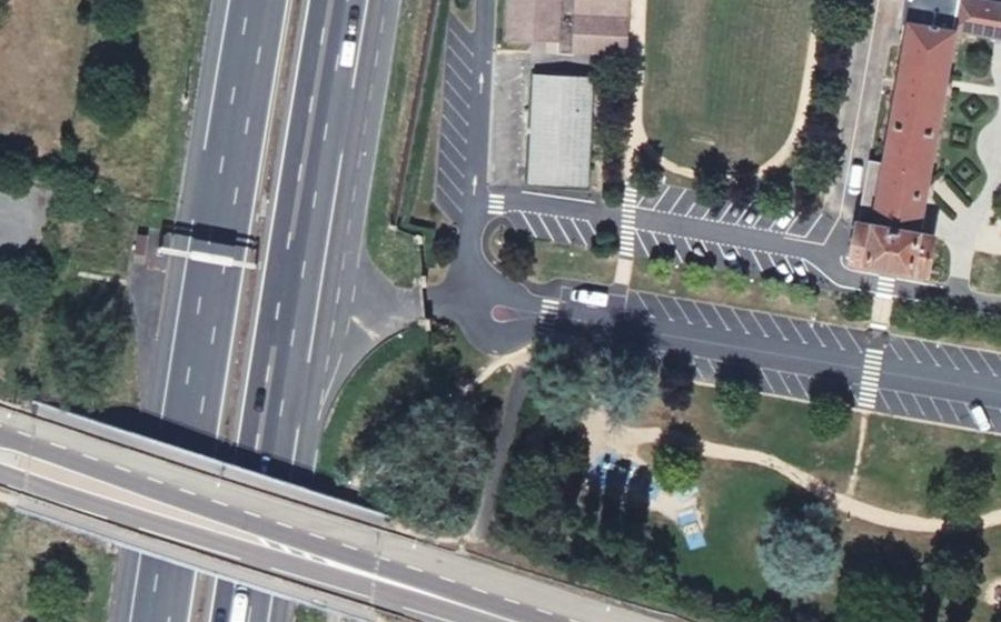 Vue aérienne du Mini-giratoire n°1454836120
