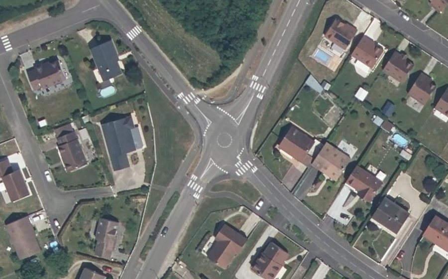 Vue aérienne du Mini-giratoire n°1459884331