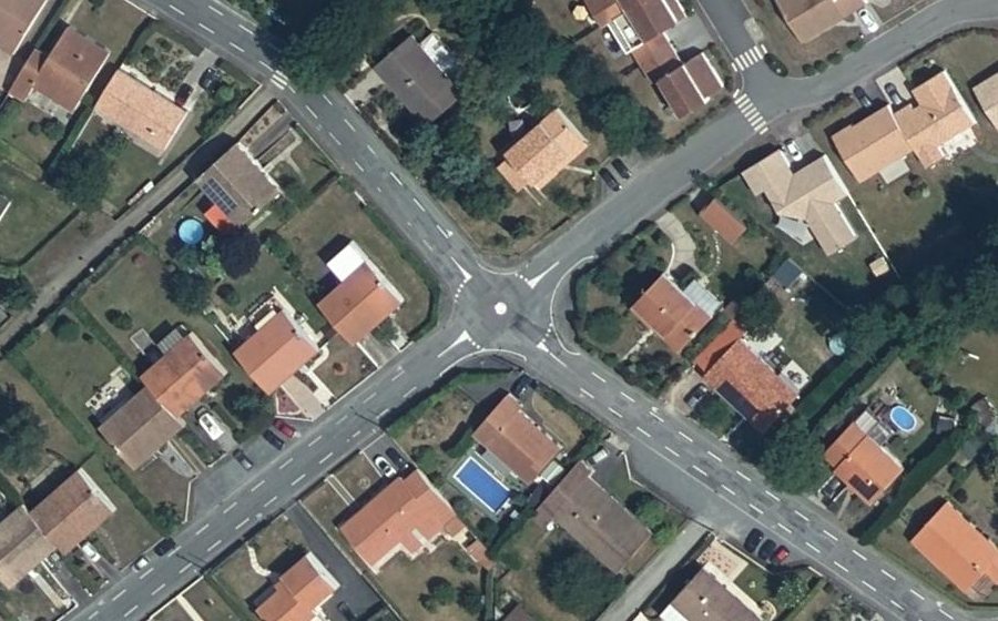 Vue aérienne du Mini-giratoire n°1460504832