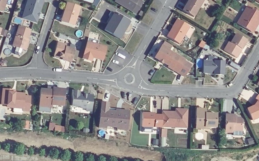 Vue aérienne du Mini-giratoire n°1481129638