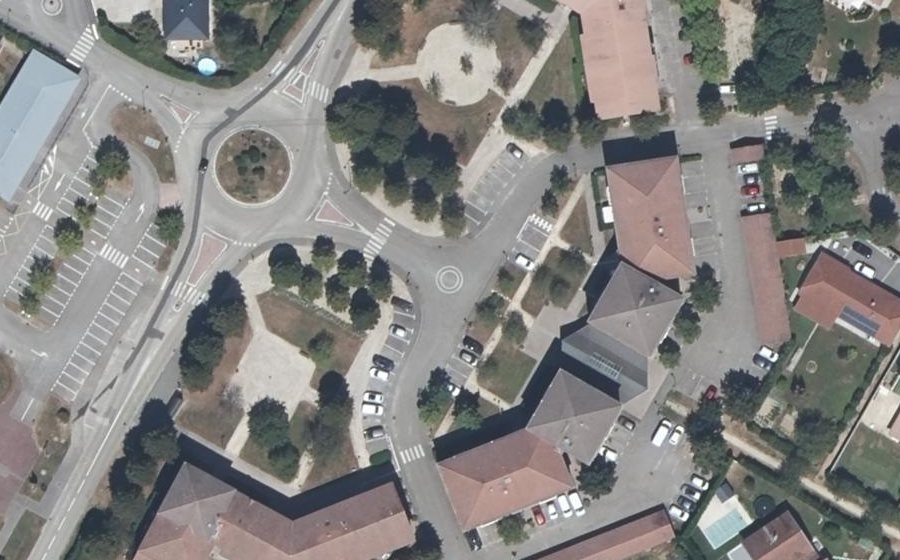 Vue aérienne du Mini-giratoire n°1482565329