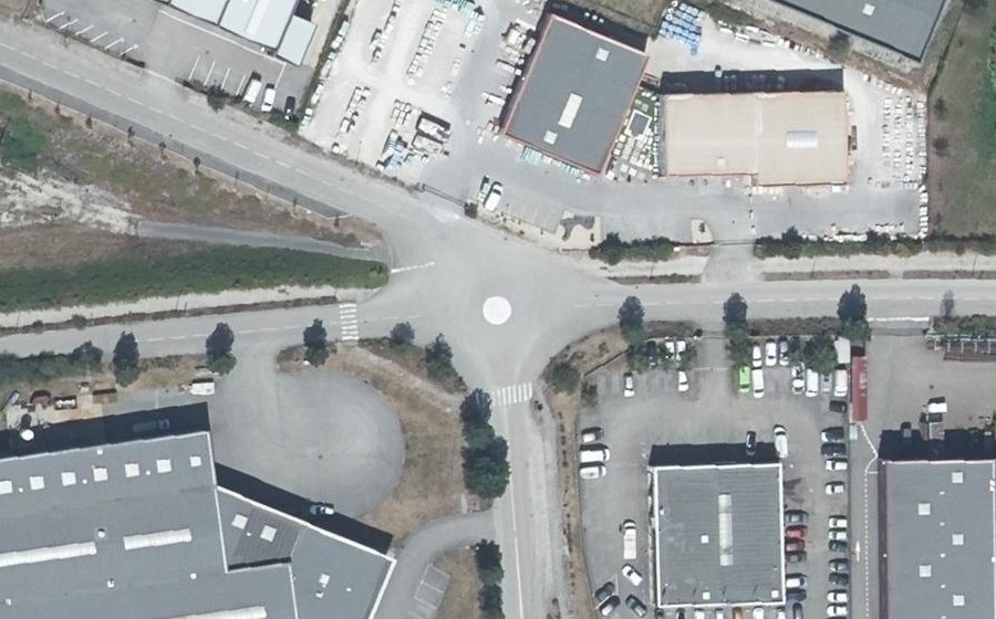Vue aérienne du Mini-giratoire n°1487813305