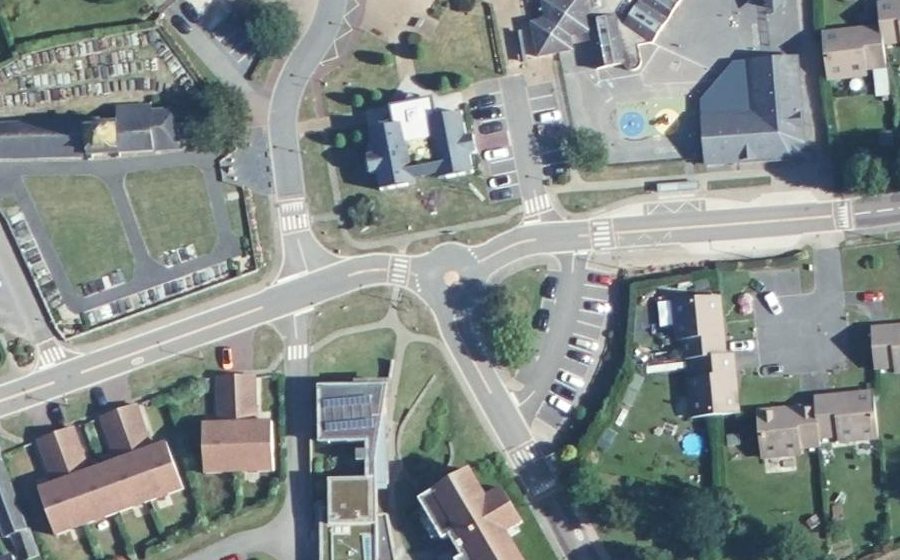 Vue aérienne du Mini-giratoire n°1488378466