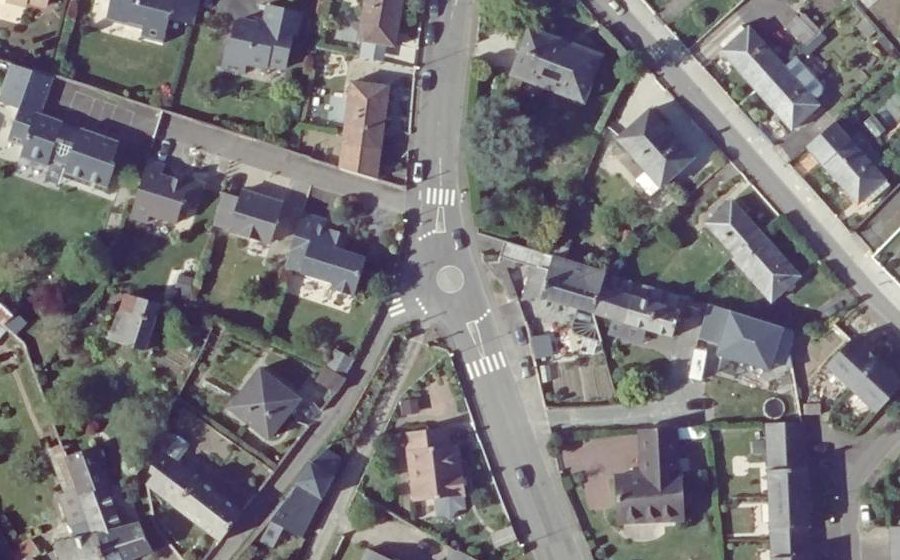 Vue aérienne du Mini-giratoire n°1488682816
