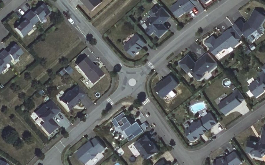 Vue aérienne du Mini-giratoire n°1489433397