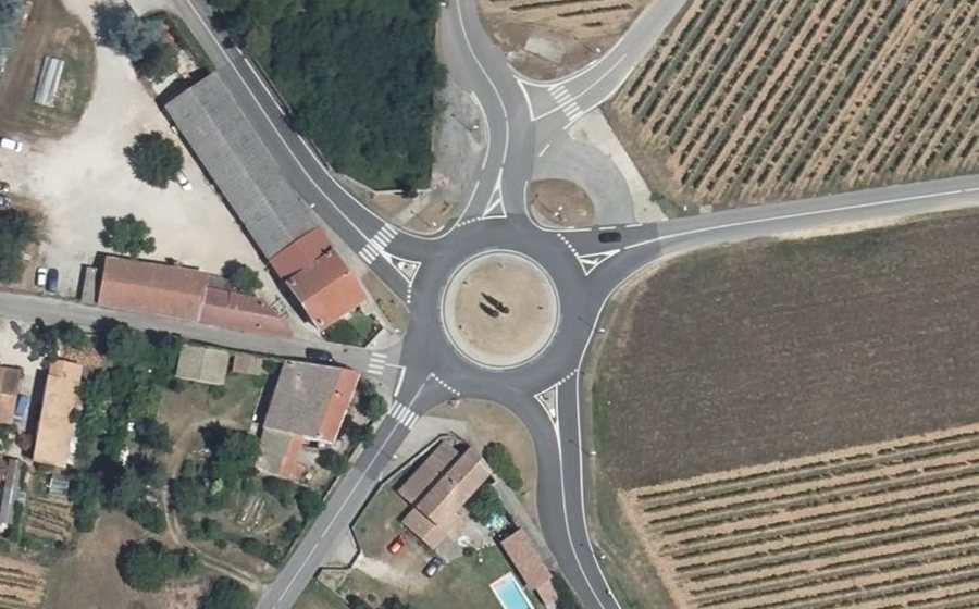 Vue aérienne des 7 Chemins