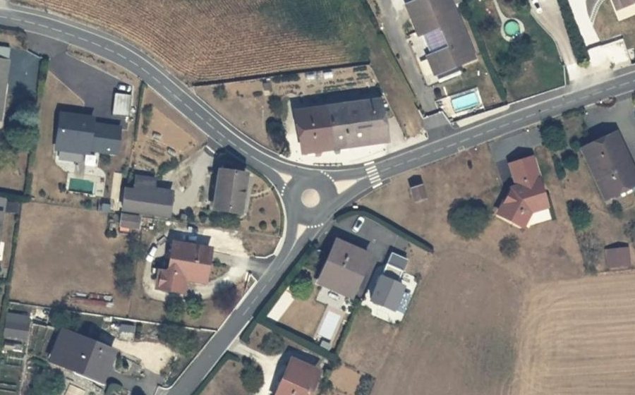 Vue aérienne du Mini-giratoire n°1490435380