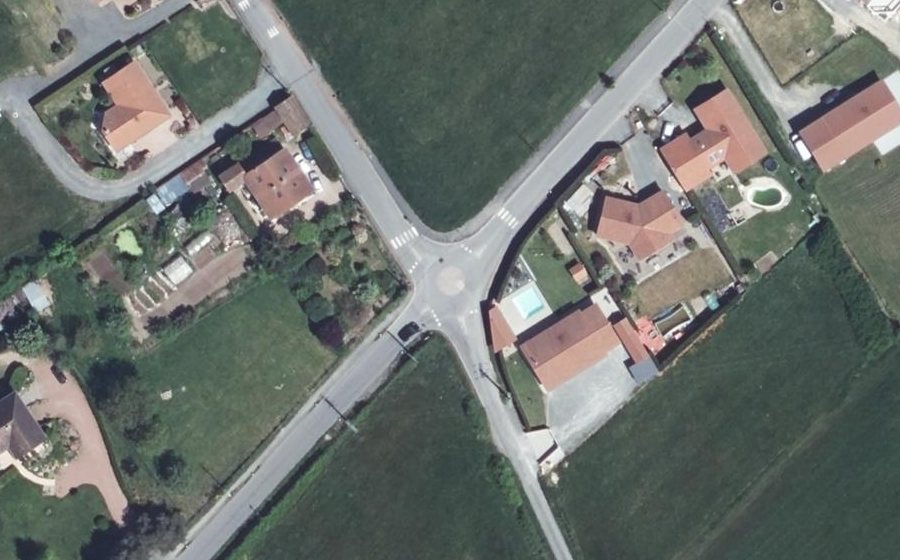 Vue aérienne du Mini-giratoire n°1494005831
