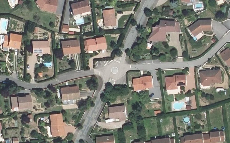 Vue aérienne du Mini-giratoire n°1494172316