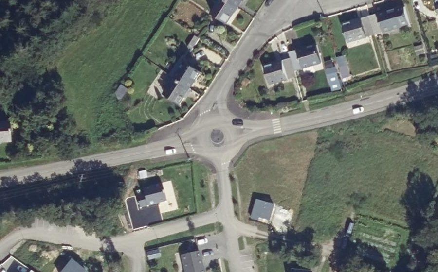 Vue aérienne du Mini-giratoire n°1494196635