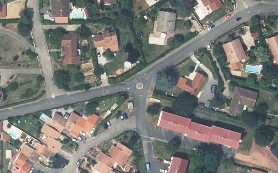 Vue aérienne du Mini-giratoire n°1509486489
