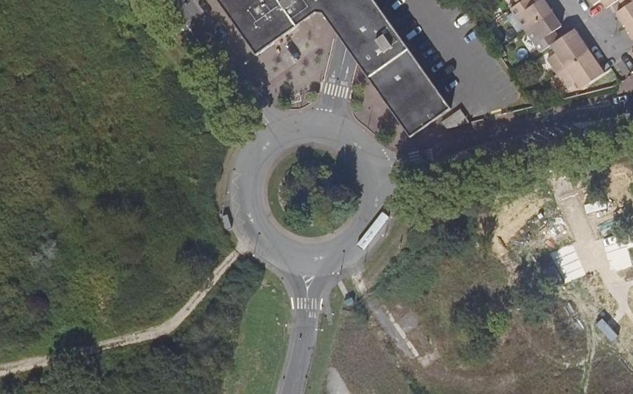 Vue aérienne du Place de l'Yerres