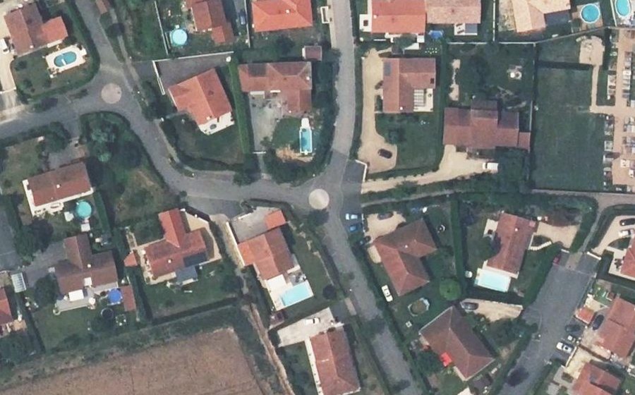 Vue aérienne du Mini-giratoire n°1544001358