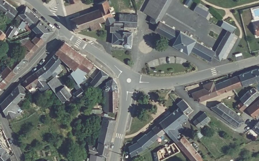 Vue aérienne du Mini-giratoire n°1577981752