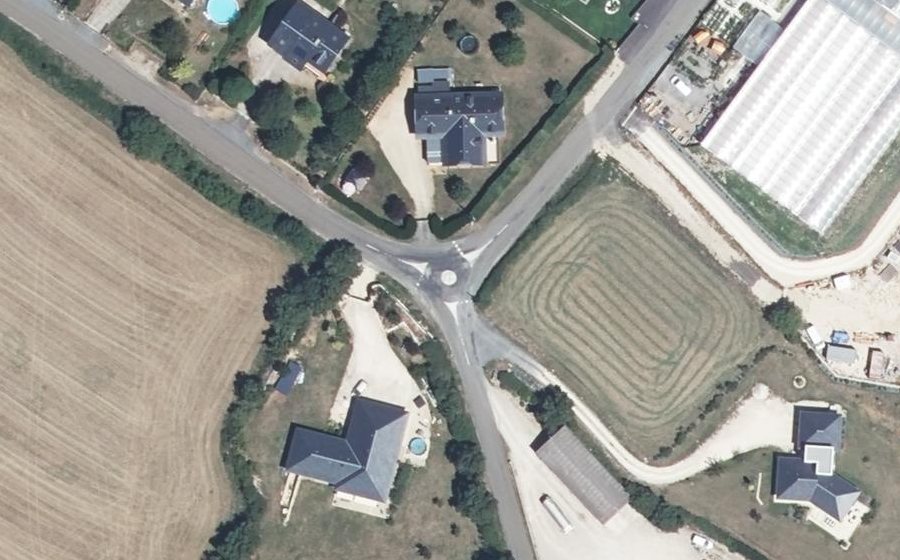 Vue aérienne du Mini-giratoire n°1578708067