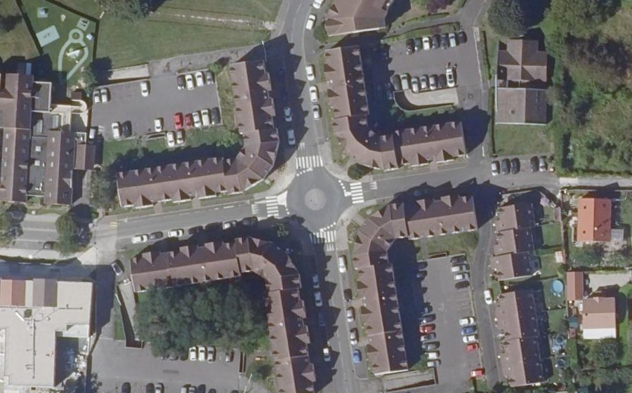 Vue aérienne du Mini-giratoire n°1581157564