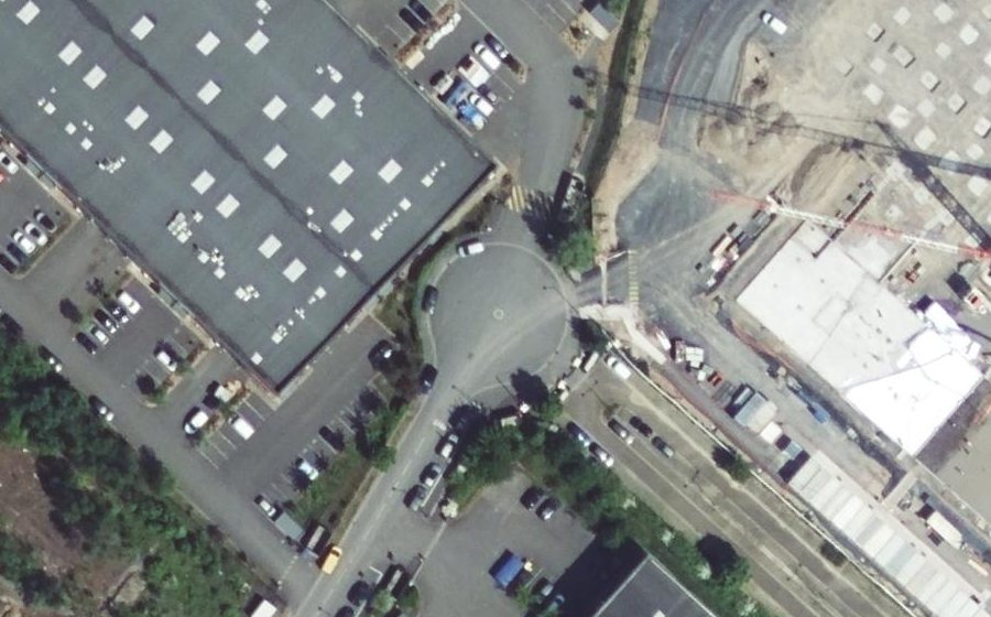 Vue aérienne du Mini-giratoire n°1582875882
