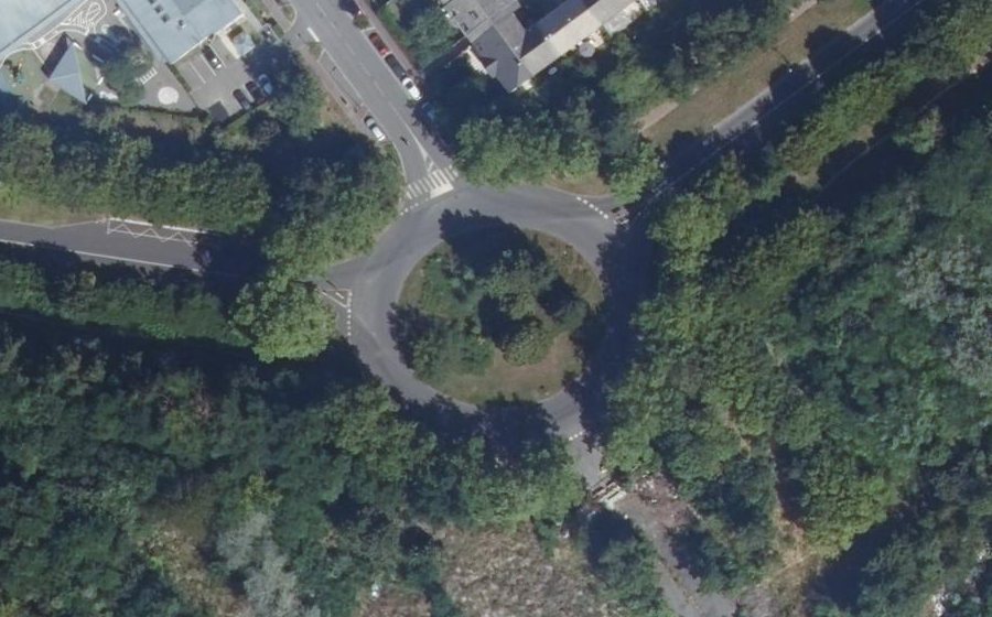 Vue aérienne du Rond-Point du Tilleul