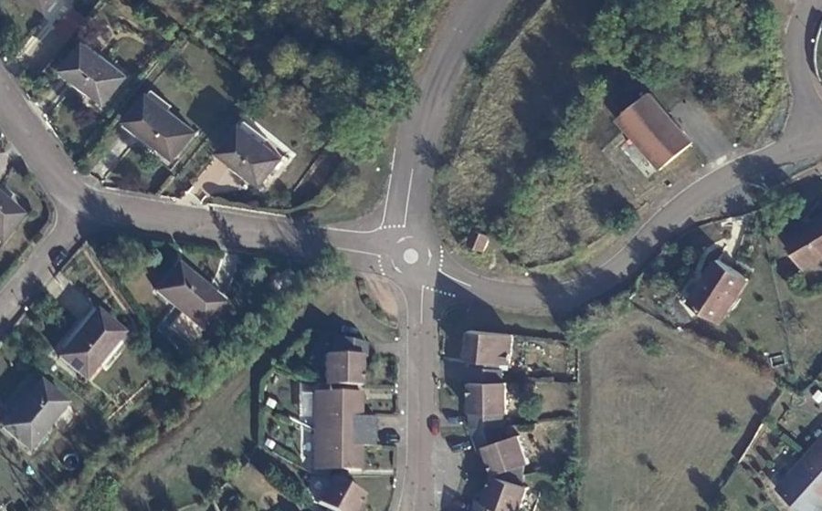 Vue aérienne du Mini-giratoire n°1601532890