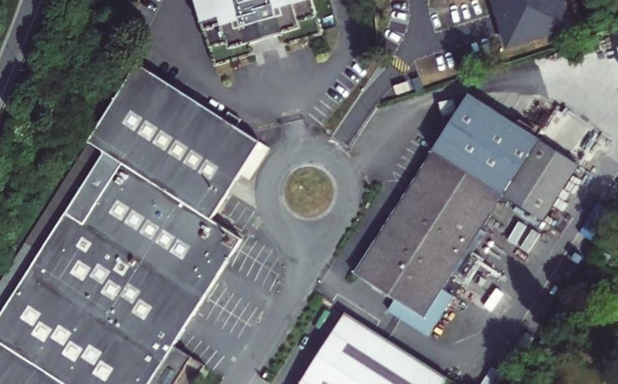 Vue aérienne du Rue de la Zamin