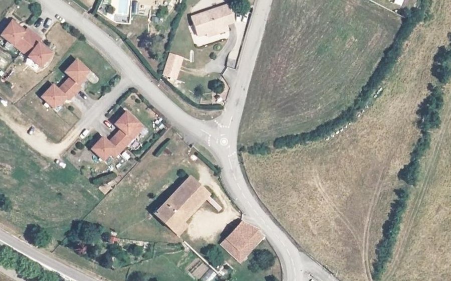 Vue aérienne du Mini-giratoire n°1613056897