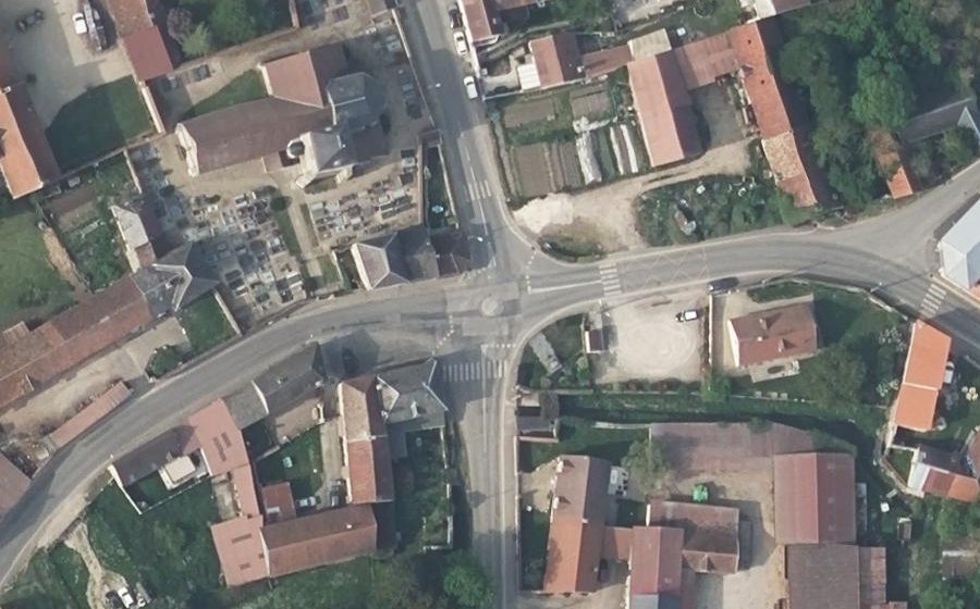 Vue aérienne du Mini-giratoire n°1613614051