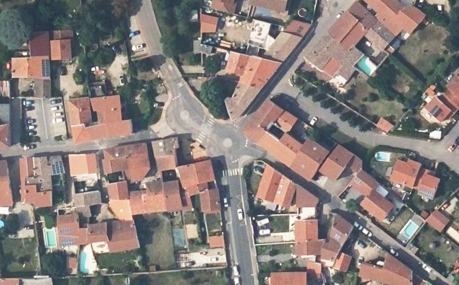 Vue aérienne du Mini-giratoire n°1614188838