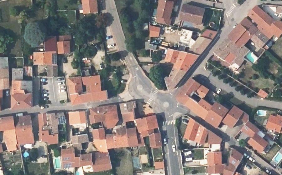 Vue aérienne du Mini-giratoire n°1614188848