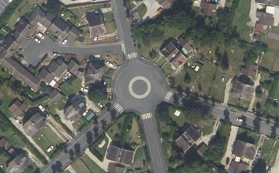 Vue aérienne du Mini-giratoire n°1638936651