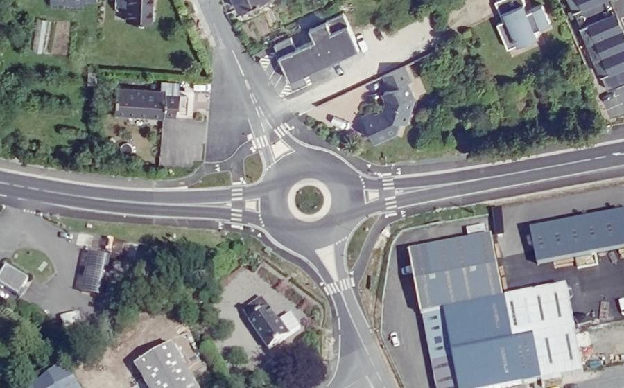 Vue aérienne du Route de Pont-l'Abbé