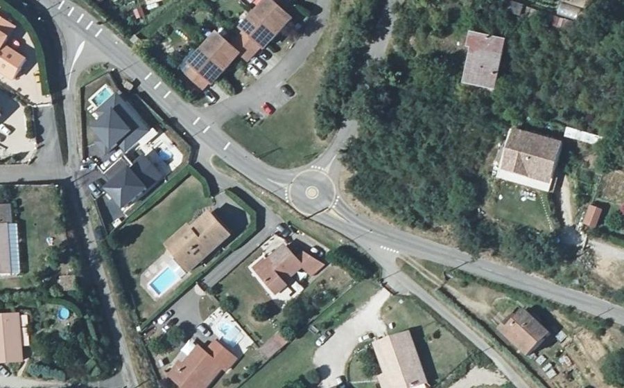 Vue aérienne du Mini-giratoire n°1666026611