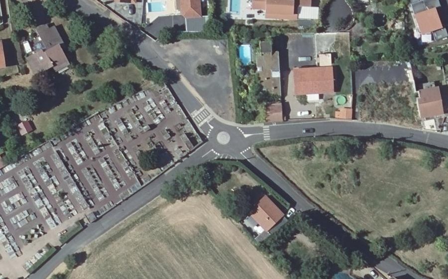 Vue aérienne du Mini-giratoire n°1740455777