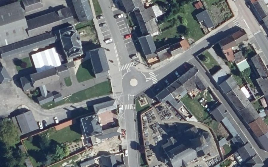 Vue aérienne du Mini-giratoire n°1790411918