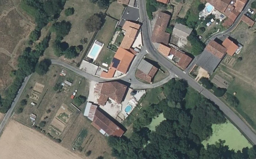 Vue aérienne du Mini-giratoire n°1795519219