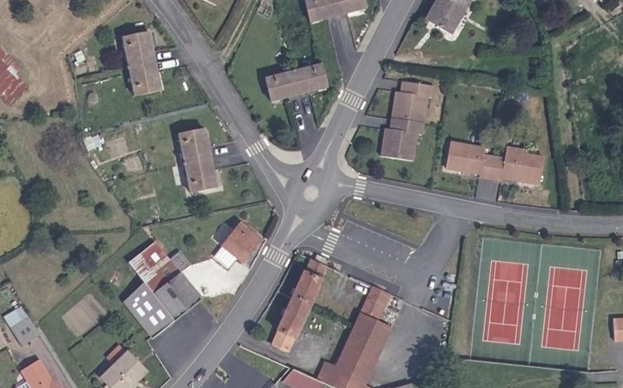 Vue aérienne du Mini-giratoire n°1796985942