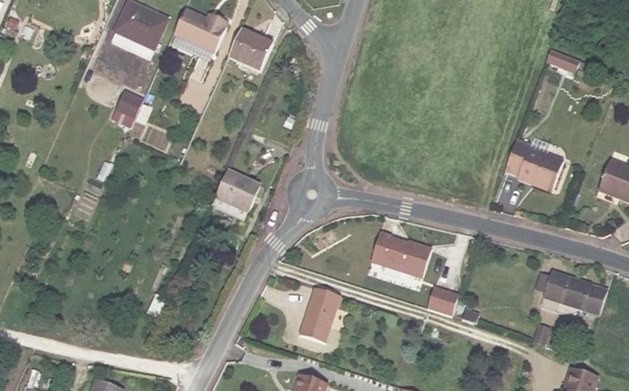 Vue aérienne du Mini-giratoire n°1808303875