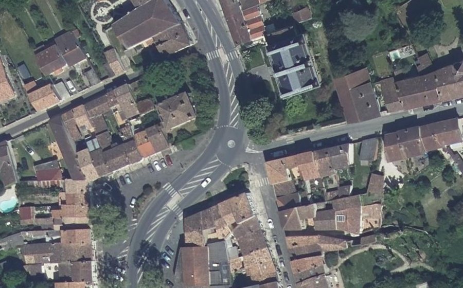 Vue aérienne du Mini-giratoire n°1811686713