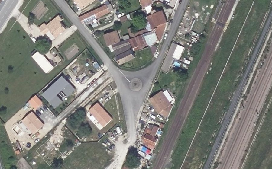 Vue aérienne du Mini-giratoire n°1813078247