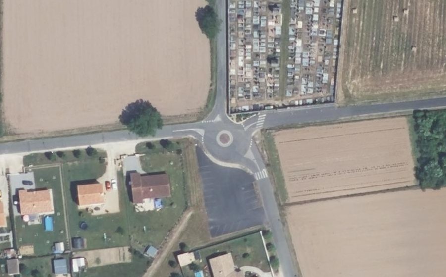Vue aérienne du Mini-giratoire n°1813960181