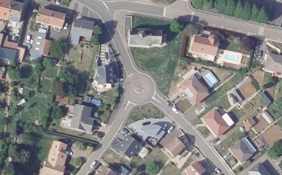 Vue aérienne du Mini-giratoire n°1817984712